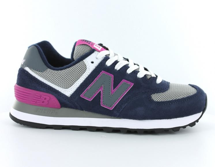 new balance rose et bleu 574